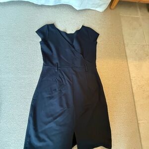 Theory Black Midi Dress